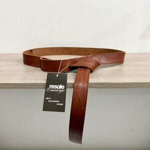 Forte Forte 100% Leather Wrap Waist Belt *No Buckle Brown One Size